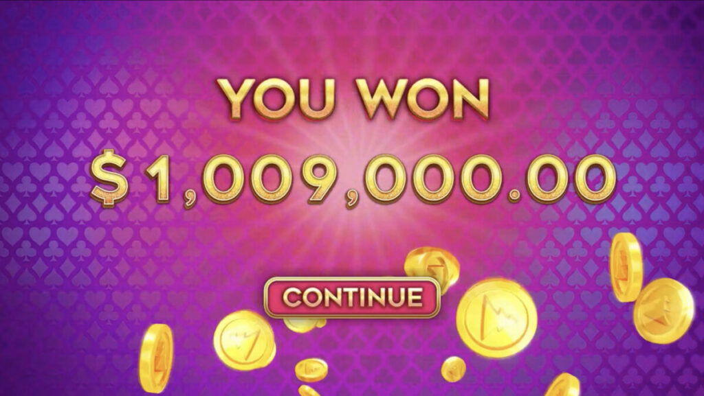 mega dice $1m fortune win - you won $1,009,000